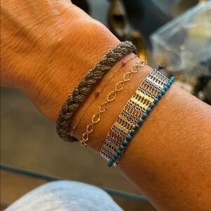 Pura Vida Braided Bracelet in Tan